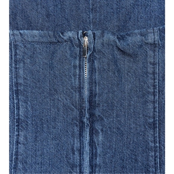 Zara ZW Collection Denim Strapless Midi Dress Size XXL NWT 6929/393 - Picture 11 of 15